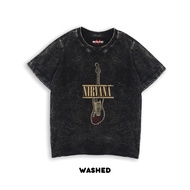 METALKIDS KIDS BAND T-SHIRT "NIRVANA" WASHED KIDS T-SHIRT | NIR-04 baju budak lelaki tshirt budak le