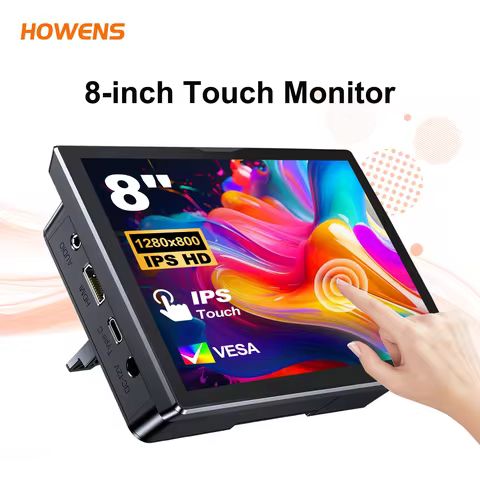 8 inch Portable Monitor IPS 1280x800 60Hz for External Second Screen Display Touch Monitor USB HDMI 