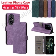 Flip Leather Phone Case For Honor 200 pro Lite Smart 200pro 200Lite Honor200 pro Honor200pro Honor20