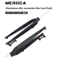 MEROCA Rigid Fork, 27.5-inch Mountain Bike Rigid Fork, 26-inch & 29-inch Aluminum Alloy Bicycle