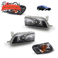 Headlight Set Toyota Black AE100 4 Doors