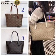 Coach original handbag women shopping bag zipper opening and closing large capacity in stock 58292