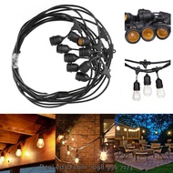 Dây Đèn LED Trang Trí Ngoài Trời Chuôi E27 (Loại Cao Cấp Chống Nước Có Thể Nối Dài)