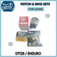 YAMAHA DT125 ENDURO PISTON RING SETS JAPAN SIZE STD SAMPAI 200 JAPAN