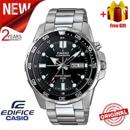 (2 Years Official Warranty)  Edifice MTD1079D Chronograph Men Business Fashion Watch 100M Water Resi