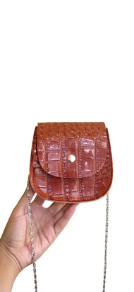 Humbleco Tas Selempang Mini Croco TAS SELEMPANG CROCO TALI RANTAI