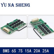 BMS 6S 7S 15A 20A 25A  18650 Lithium Battery Charger Protection Board Module Power Bank Charger Batt