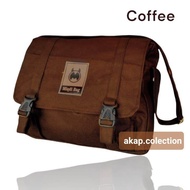 Sleampang kanvas miqdi bag/ slempang pria wanita/ slempang kanvas murah/real pict