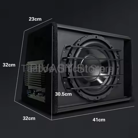 800W Active Subwoofer 12V Car Sound Box 10inch Super Bass Audio 4ohm Loud Speaker 89dB Sound System 