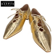 Henrien Virgo [近新] 尖頭繫帶平底鞋，尺寸 37 1/2