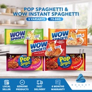 POP Spaghetti & WOW Instant Spaghetti – Spicy Carbonara / Bolognese / Aglio Olio Halal Instant Pasta