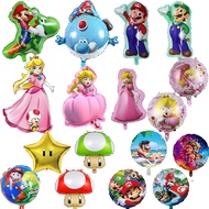 The Game Super Mario Princess Peach Foil Balloon Mario Birthday Party Decoration Super Brother Party Supplies Baby Shower