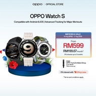 OPPO Watch S Smartwatch | Compatible with Android & iOS | 3000-Nit AMOLED | ECG | 10-Day Battery | S