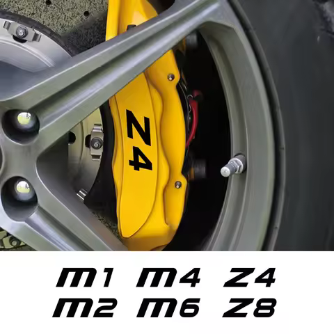 6PCS Car Sticker Brake Caliper Decal Exterior Accessories For BMW Z4 E89 E85 M1 Homage 40i M2 CS M3 
