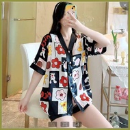 ✙✷ ▩ ✓ COTTON SILK SLEEPWEAR TERNO SHORT PAJAMAS PANTULOG YAYAMANIN SILK SLEEPWEAR SET