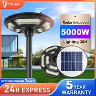 Solar Street Light 8000W Lampu Solar Jalan Ufo 360° lighting Solar Human Body Induction LED Solar Li