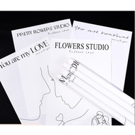 bag Laody Paper Wrapped In A Bouquet Waterproof Printed Foil 43*30cm Opaque Not Easy To Tear