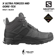 Salomon - X Ultra Forces Mid GTX [ Wolf/Black ] รองเท้าผู้ชาย รองเท้าวิ่งเทรล Trail Running กันลื่น 