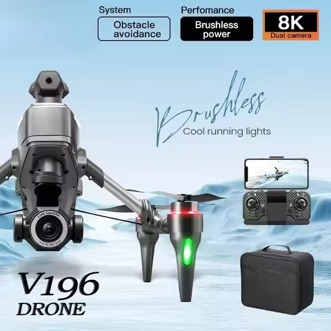 Original V196 Drone 8K Professional 4K HD Camera 5G Wifi 360° Obstacle Avoidance Brushless Foldable 