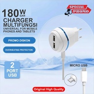 Charger GAN 180W LED E9 WHITE 2 USB Ports Original High Quality rg