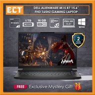 Dell Alienware M15 R7 15.6'' FHD 165Hz Gaming Laptop (Ryzen R9-6900HX 4.90Ghz,1TB SSD,16GB,RTX3070Ti