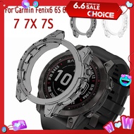 For Garmin Fenix 6  6X 6 Pro Smart Watch Protective Frame Soft Crystal Clear TPU Case Cover For Fenix 7 7X