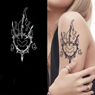 Dark Flame Butterfly Magic Mirror Tattoo Sticker Semi Permanent Non Reflective