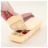 [firgi] Dual Lock Slim Multi Baby Food Cube Container 12-Cavity Beige, 240ml, 1pc / Korean Baby Food