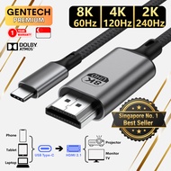 SG USB Type C to HDMI Video Cable 8K 4K 240 120 FPS Hz Full Ultra HD High Definition For Monitor Pro