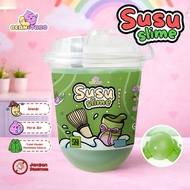 WATER MILK SLIME MATCHA BY SLIME BINTARO || WATER SLIME || Cute SLIME || NON-STICK SLIME || FRAGRANT