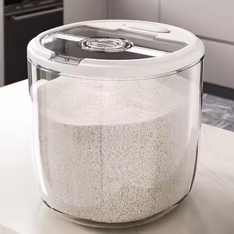 1 Pcs Rice bucket household insect-proof moisture-proof seal food grade flour rice cat food large ca