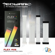 Tecware Flex RGB ARGB Extension PSU Cable - Power Supply Light Strip Cable Set