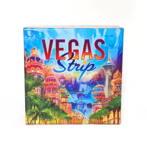 Vegas Strip Board Game - Bluffing and Deduction for 2-6 Players, Fun Party Board Game