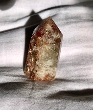 千層幽靈 白幽靈 紅幽靈 水晶 全包隨型 手把玩 天然原石 水晶原