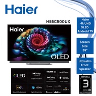 [FREE GIFT] Haier 55" 65" 4K UHD OLED Google Android TV H55C900UX / H65C900UX / 4K HDR / Youtube / Netflix / Television