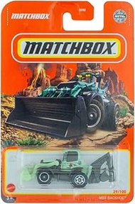Matchbox 2022 Basic Set - Light Green MBX Backhoe 29-100 Bundled with a Byron's Attic Car Protector