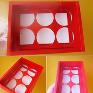 Cake Box Cupcake Box Mica Box 6 Sections Mica Cake Box Hamper Packaging BoxPOLOS