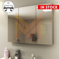 []Stainless steel bathroom mirror cabinet wall mounted toilet with shelf dressing storage