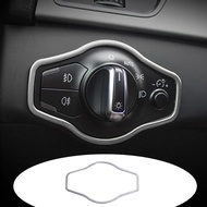 Car Headlight Switch Button Frame Trim Sticker For Audi A4 A5 Q5 Auto Accessories