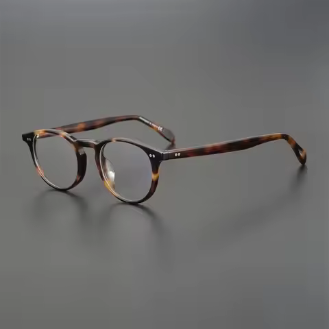 Riley-R Glasses Frame Women Men Prescription Myopia Optical Oval Eyeglasses Frame Round Spectacle Fr