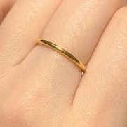 SINKWANG  916 #19 黄金戒指金916 素圈婚戒简约女戒指环情侣对戒 Gold Ring Gold 916 Plain Ring Wedding Ring Simple Female Ring Ring Couple Ring