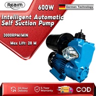 REAIM Water Pump 0.5hp Automatic Self-Priming Home Water Booster Pump