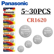 5-30pcs Original Panasonic CR1620 3V ECR1620 Lithium Battery CR 1620 For Control Watch Motherboard S