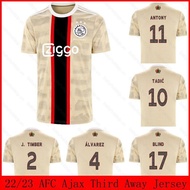 BS1 2022-2023 AFC Ajax Third Away Football Jersey Tadic Blind Antony Alvarez Timber Sports Tee Playe