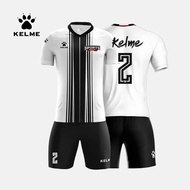 KELME Custom Men's Soccer Football Jerseys Uniforms Soccer Training Suit Soccer Short Sleeves Stripe Jersey Tracksuit 3991536
