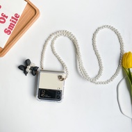 Ốp Lưng Chống Sốc Samsung Galaxy Z FLIP 7 / z fLIP 6 / Z Flip 5 / Z Flip 4 Trong Suốt Kèm Dây Đ