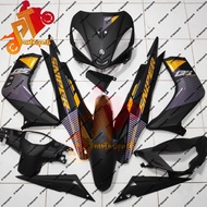 Yamaha LC 135 V1 Cover Set Matt Black Metallic Black Sniper Yellow 9