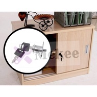 Push open sliding door lock lock key for cabinet drawer furniture cupboard