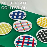 Sardine - เซต จาน จานอาหาร 6 ใบ Plate Set with a rim