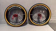 Silverock 鋁合金輪組 16inch x 349 附 Schwalbe Racer 輪胎
